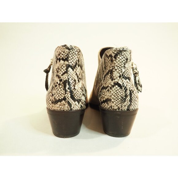 Cole Haan Snakeskin Tan Suede Zipper Ankle Boots, Size 7 (US) - Picture 2 of 10